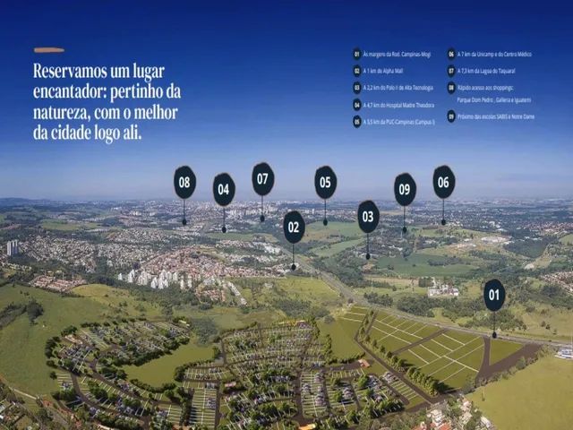 Serena Campinas  Lotes de 360m² na melhor região de Campinas