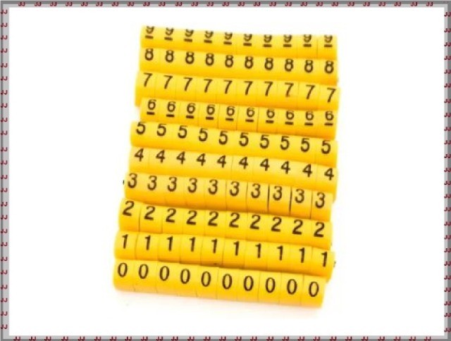 Identificador de cabos - Anilha numeradas - 1 milheiro para 2.5 a 4.5 mm - Foto 4