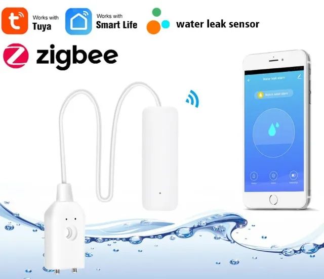Sensor Vazamento De Água Zigbee Tuya Inundação Casa Inteligente  Arduino COD-AM538   - Foto 2