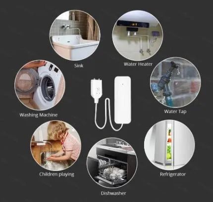 Sensor Vazamento De Água Zigbee Tuya Inundação Casa Inteligente  Arduino COD-AM538   - Foto 3