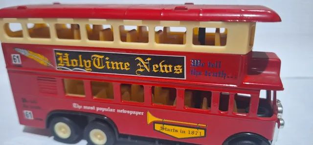 miniatura de ônibus inglês de 2 andares - Foto 5