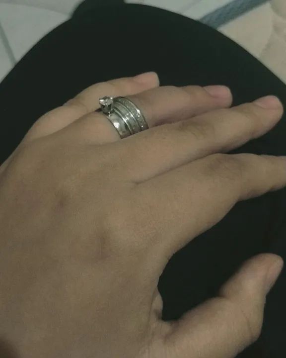 Par de aliança unissex - Foto 4