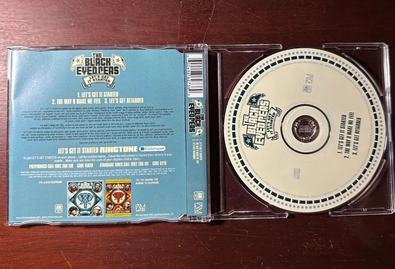 CD Single The Black Eyed Peas - Let's Get It Started - Foto 2