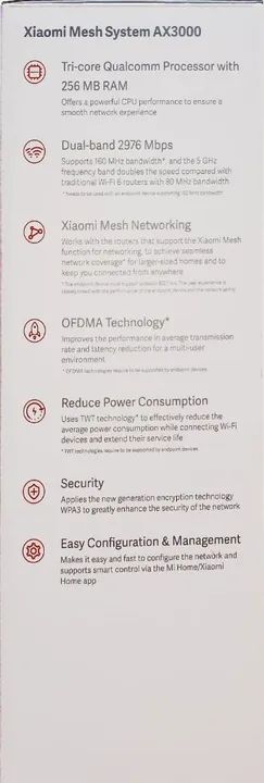 Roteador Xiaomi Mesh System AX3000 (1-pack). Versão Global - Foto 2