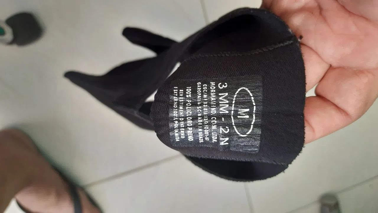 Capuz neoprene 3mm mergulho mormaii  - Foto 3