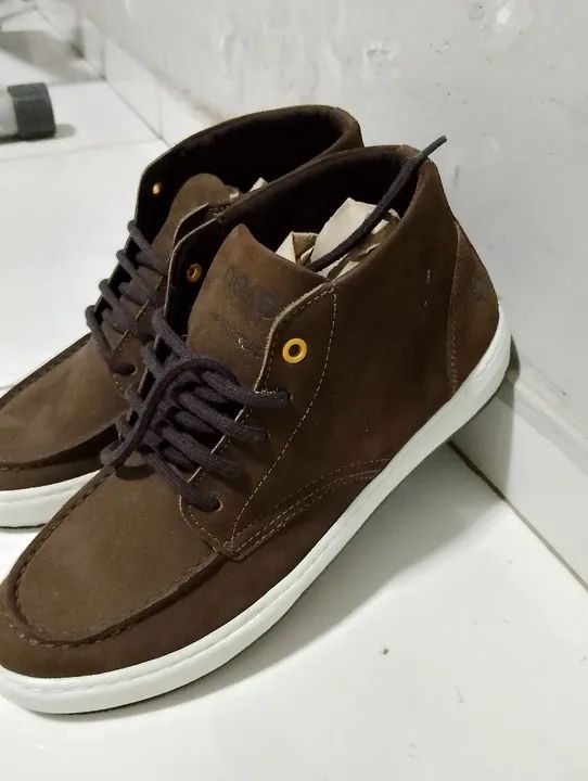 Tênis Masculino Marrom Nobuck - Foto 2