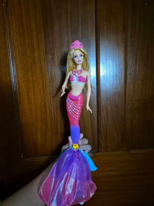 Boneca Barbie princesa das pérolas 2 em 1 filme de 2014 em perfeito estado