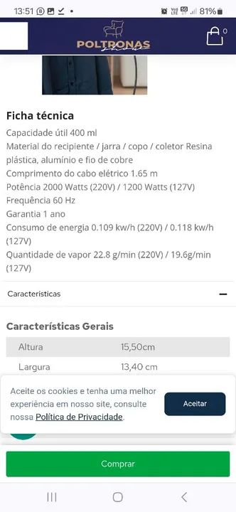 Ferro elétrico 2000W  - Foto 3