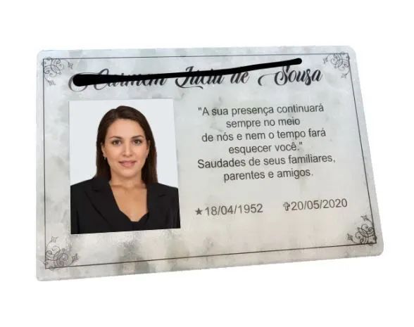 Placa de mármore para túmulo 
