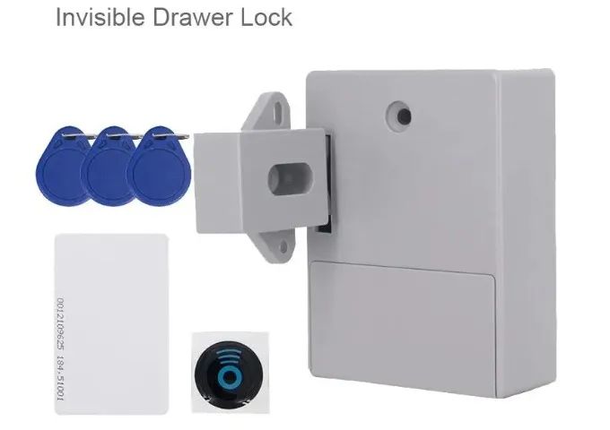 Trava invisível armário, para casa, academia,  sapatos, gaveta, bateria, COD-AM588  - Foto 2