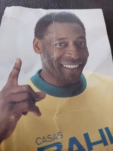  FOTO PROPAGANDA ANTIGA PELÉ CASAS BAHIA  SÓ VENDA - Foto 3