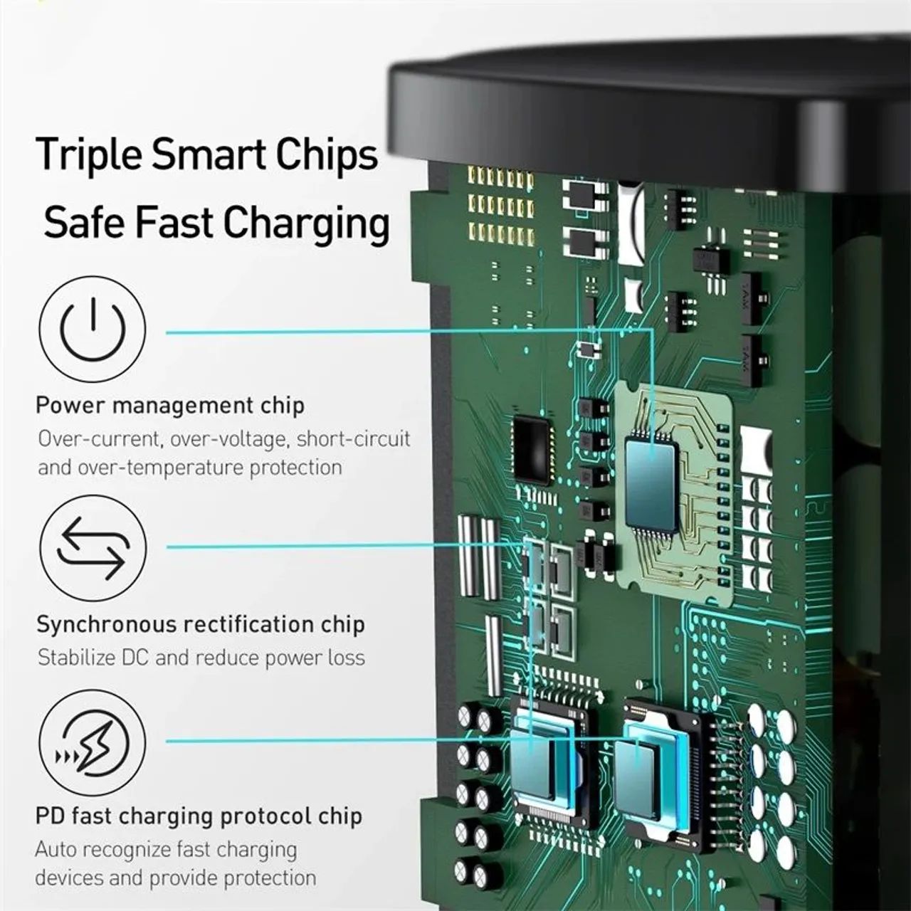 Carregador Turbo Baseus 20W, Iphone e Android - Foto 6