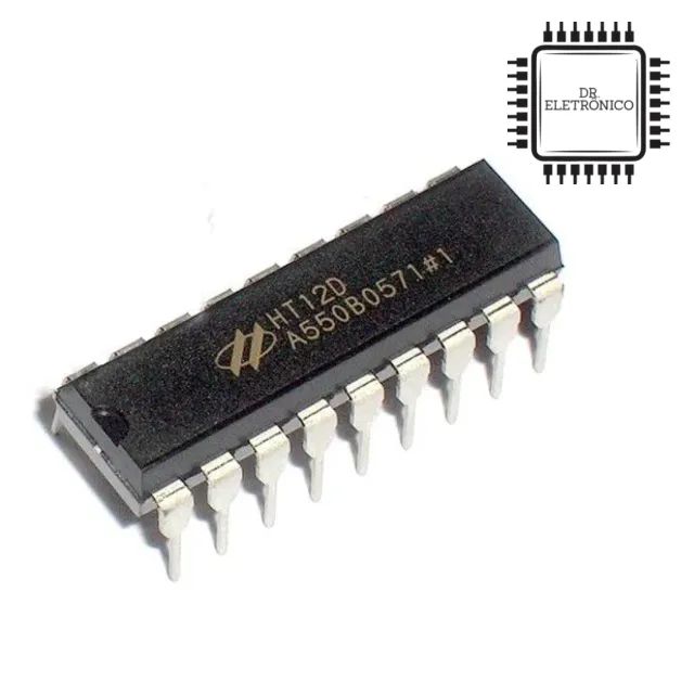 Circuito Integrado HT12D (Decodificador de RF) - Foto 4