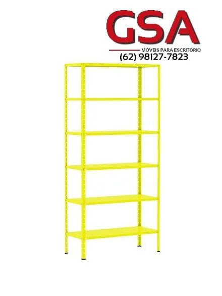 Estante de Aço Colorida c/ 6 Bandejas  - Foto 3