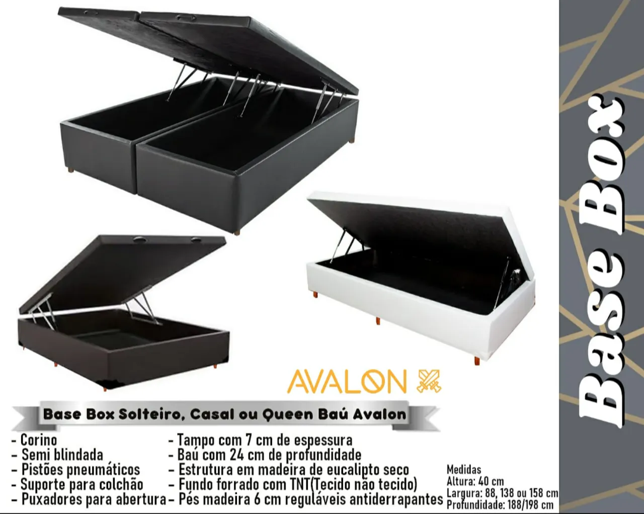 Base box Queen bau