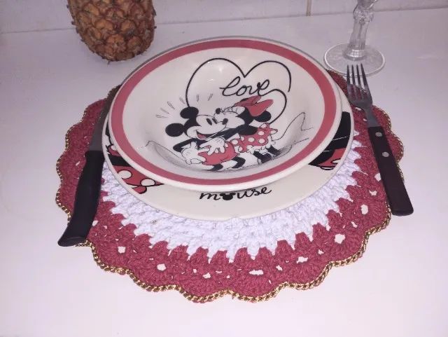 Jogo americano de natal - crochê  - Foto 3