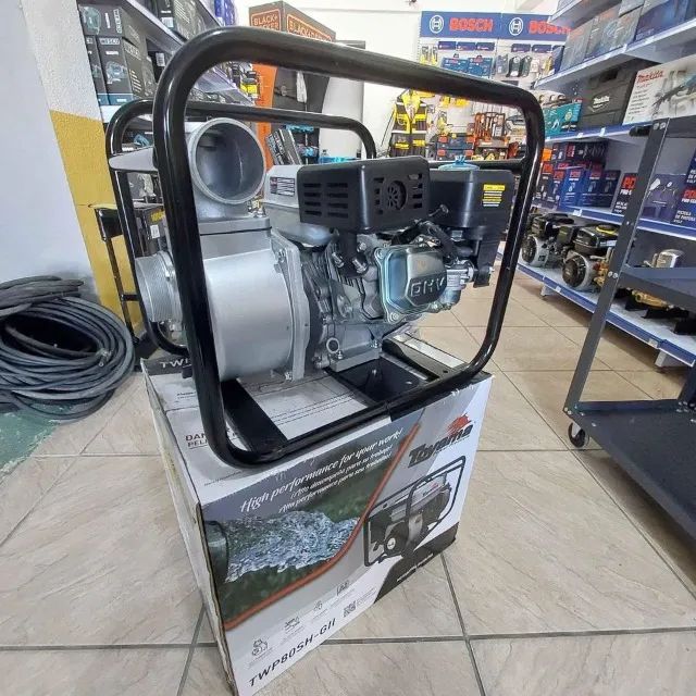 MotoBomba Auto escovante a gasolina 3x3 motor 4t 6.5Hp TWP80SH-GII - Toyama(Loja/Nova) - Foto 4