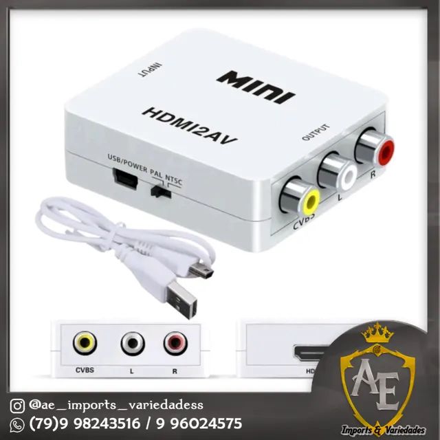 Mini conversor HDMI / AV