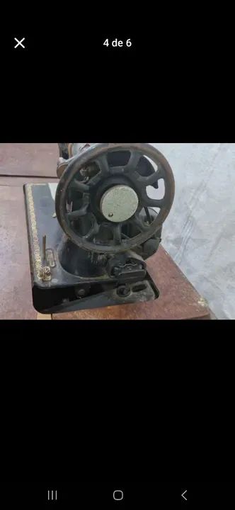 Maquina de Costura Singer raridade, motor + gabinete original - Foto 3