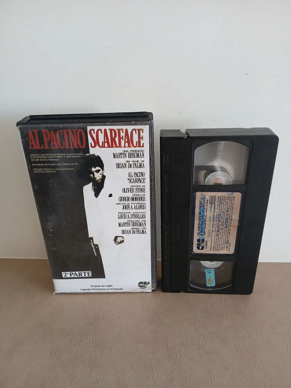 Scarface - VHS - Fita Dupla - Al Pacino - Raridade - CDs, DVDs etc
