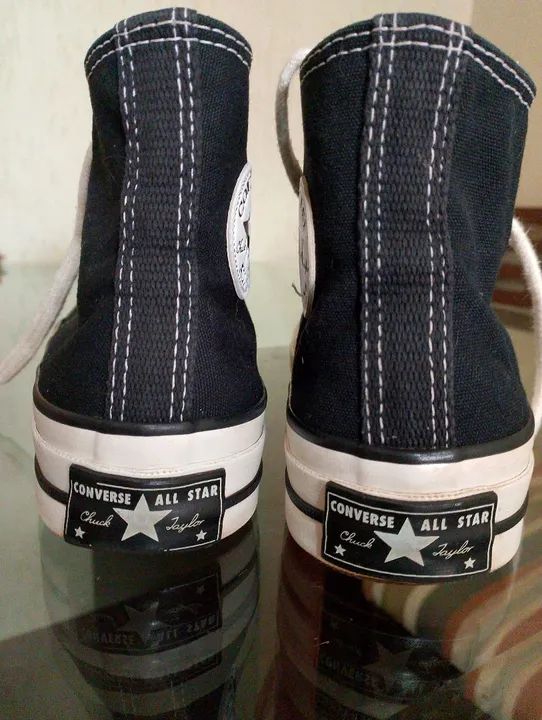 Converse All Star Preto - Tênis Clássico Tam.33 - Foto 3