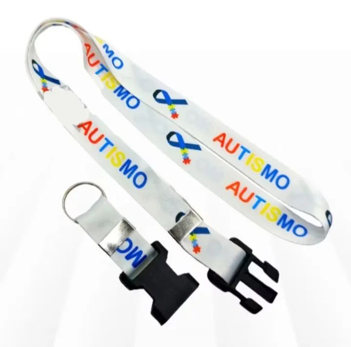 Cordão de pescoço com tema do autismo - Foto 2