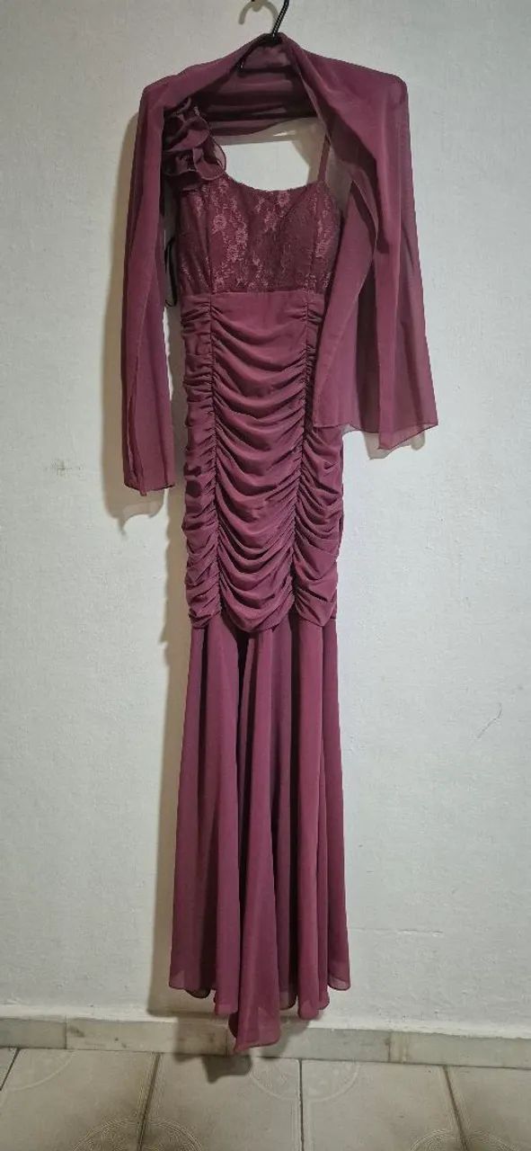 Vestido Longo Renda Bordado - Foto 3