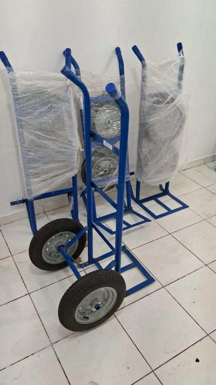 Carrinho de Carga 200kg/Pneu/Câmara - Metalosa