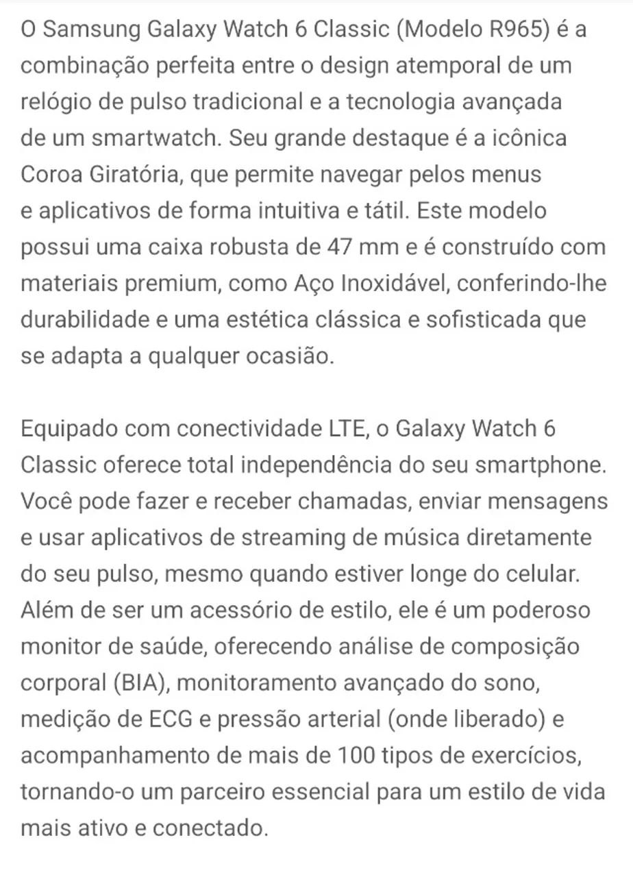 Vendo Galaxy Watch 6 Classic - 47mm - Foto 3