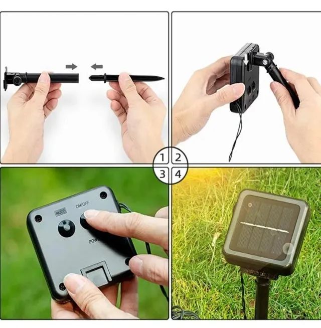 Pisca Pisca Solar 50 Bolinhas Com Led Iluminação A Prova D'agua - Foto 3