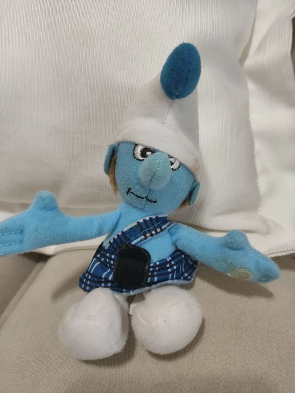 Kit pelúcias antigas os Smurfs agarradinho mcdonalds - Foto 4