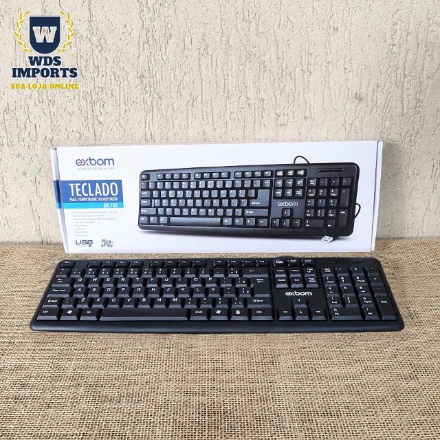 Teclado com Fio USB Exbom