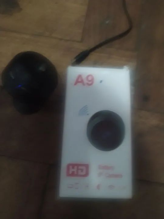 Câmera IP A9 HD Novo Filma com e sem cabo  carregada, carta SD.. Proteção do lar. Barato  - Foto 2