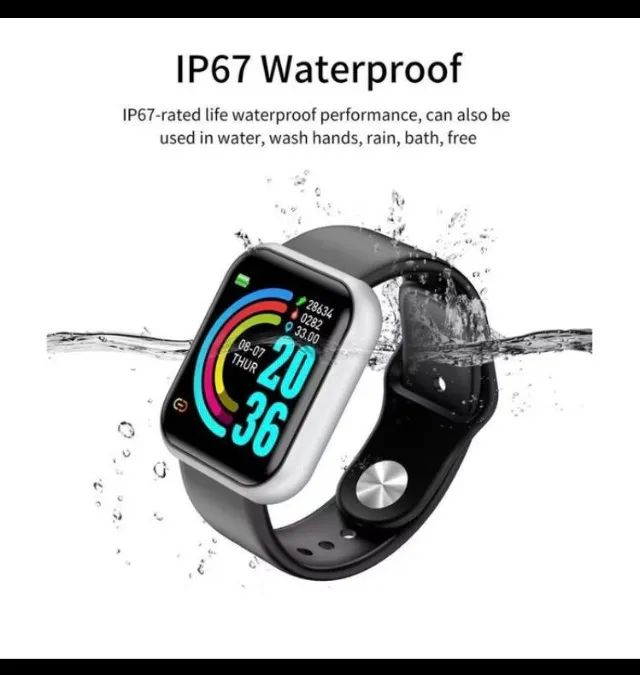 Relógio Smartwatch y68 d20 relógio inteligente Bluetooth - Foto 2
