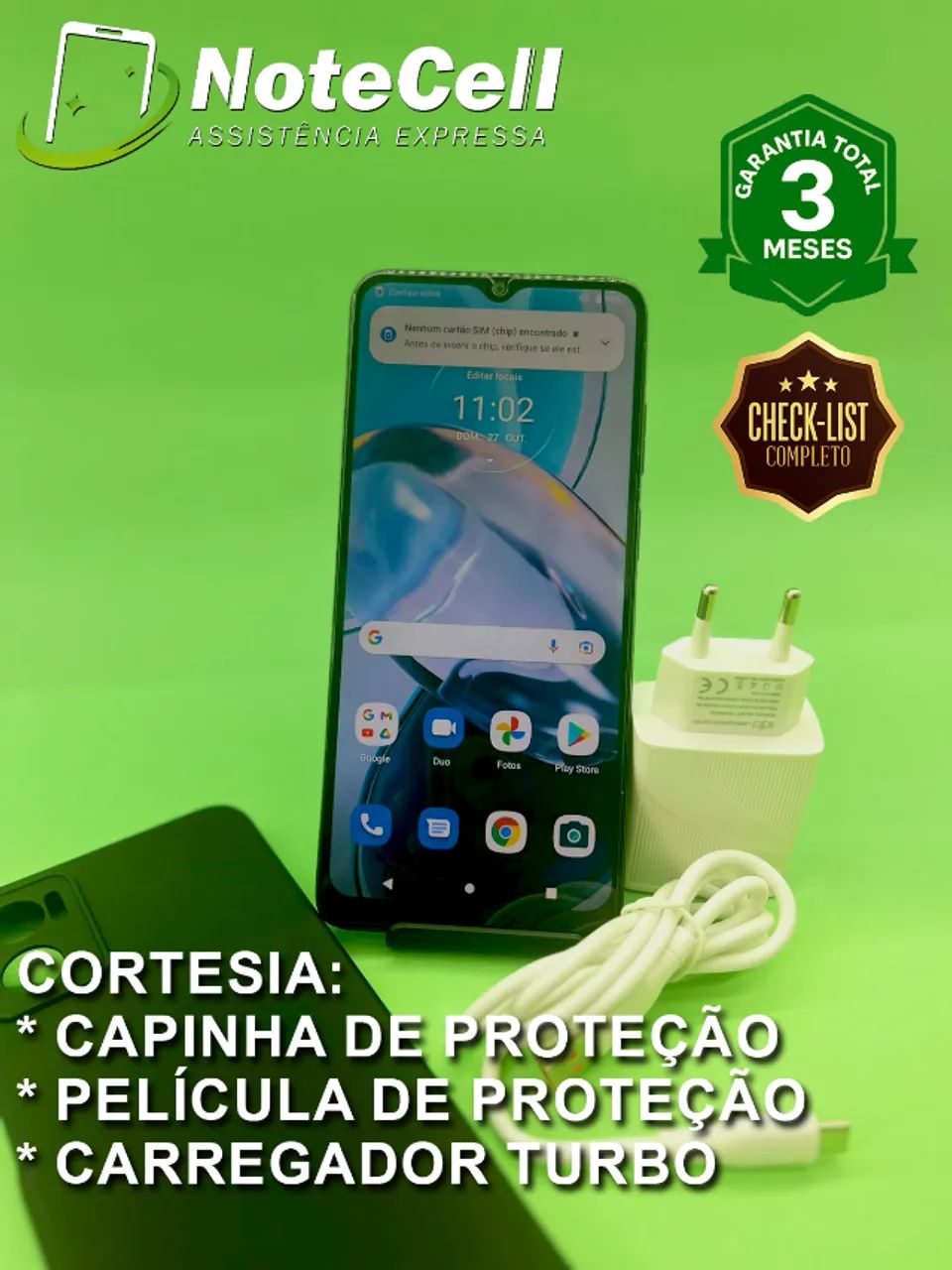 Celular Motorola Moto E22 128Gb - 3 Meses de Garantia!!!