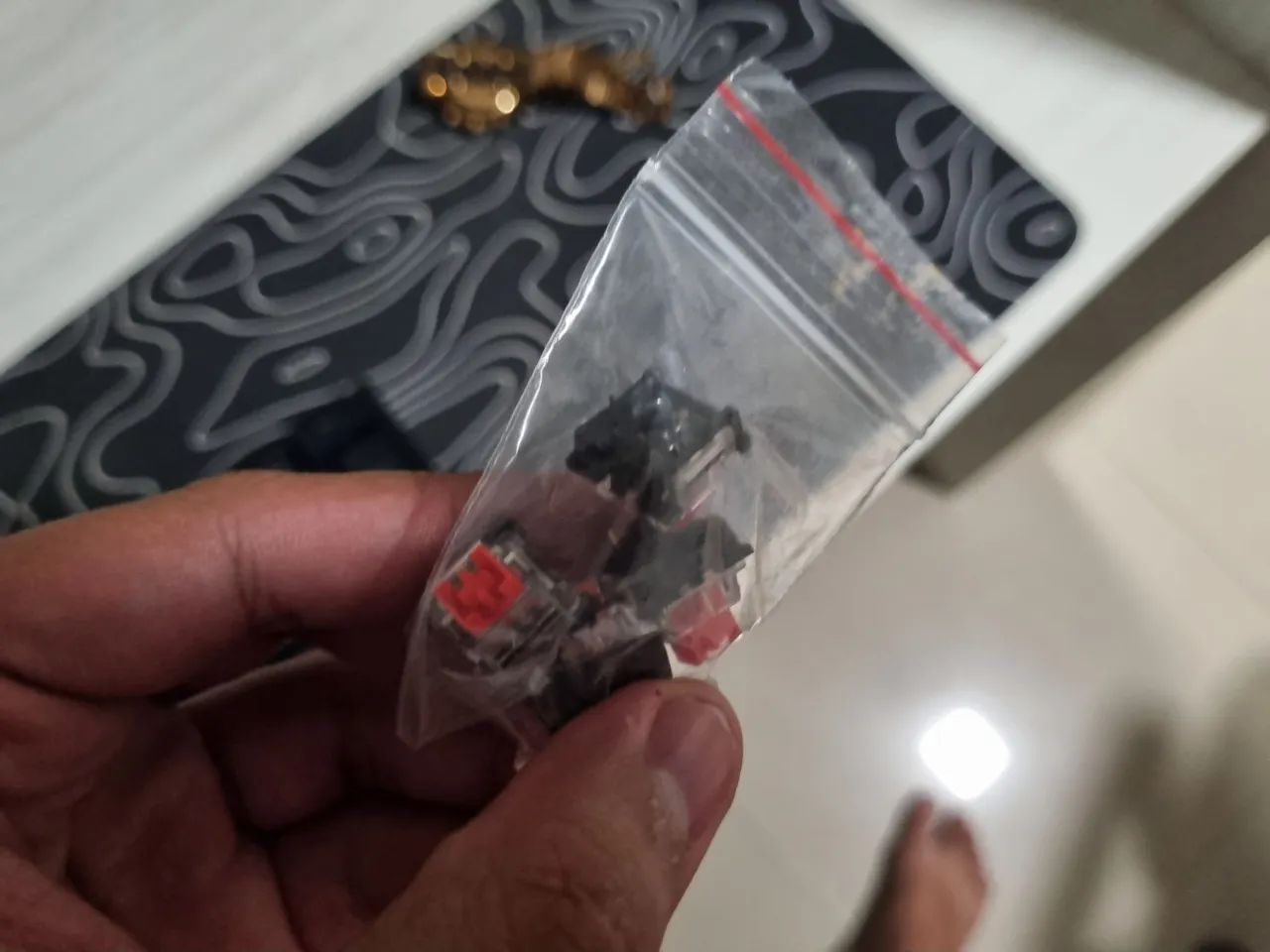 Teclado mecânico redragon switch marrom  - Foto 5