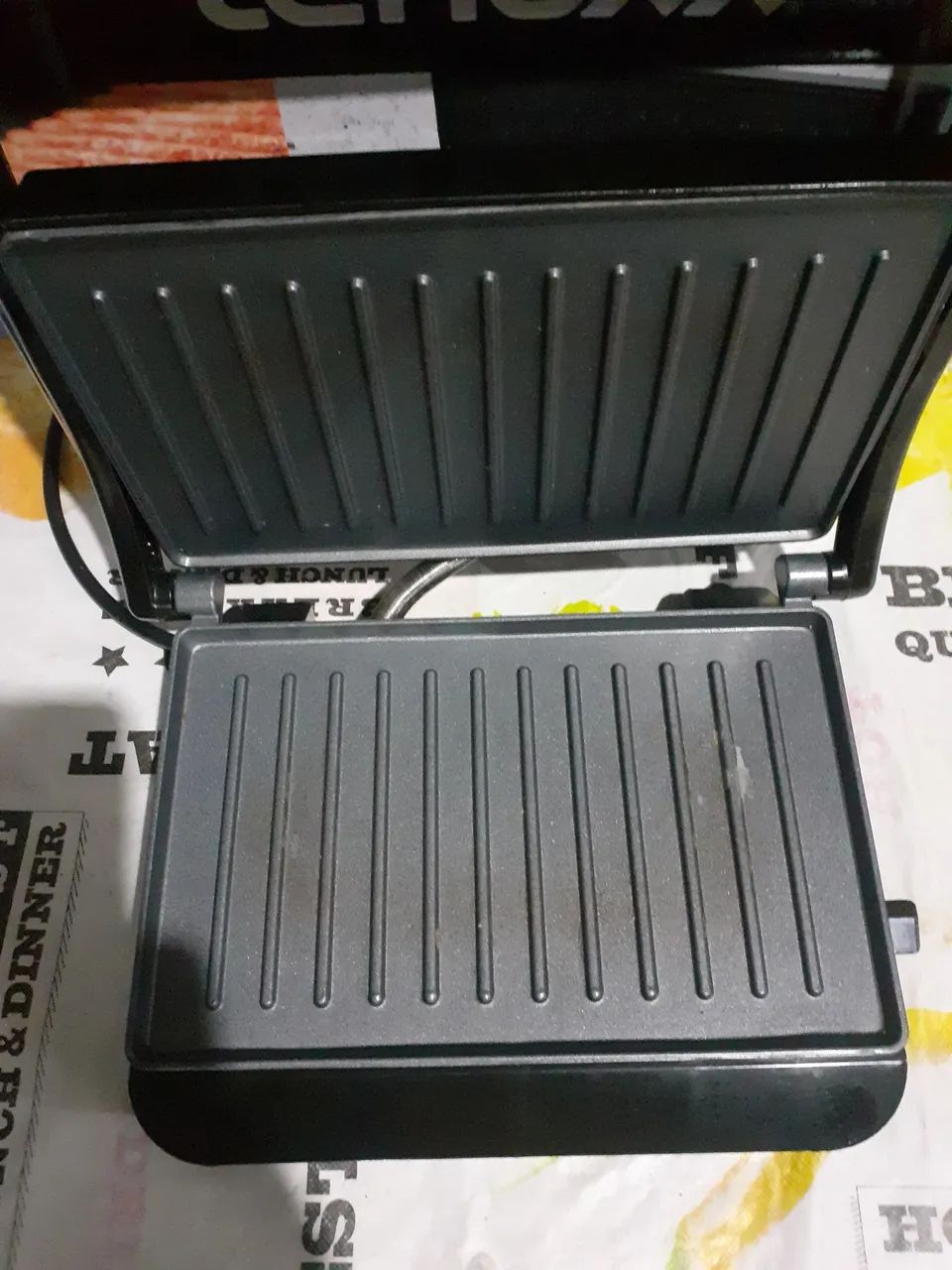 Grill Panini Inox Black Lenoxx - Foto 4