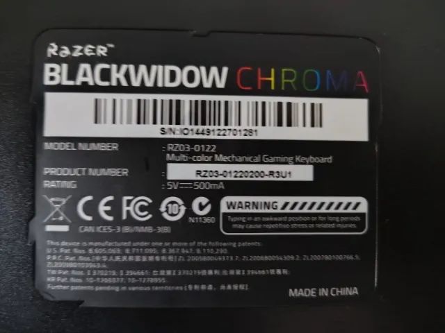 Teclado Razer Blackwindow Chroma RZ03-0122 switch green - Foto 2
