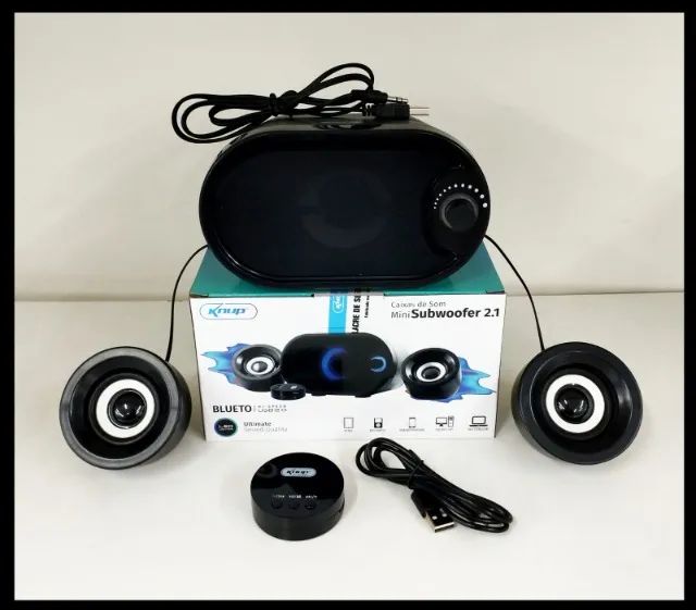 Caixa Caixinha De Som Gamer Pc Computador Notebook Bluetooth