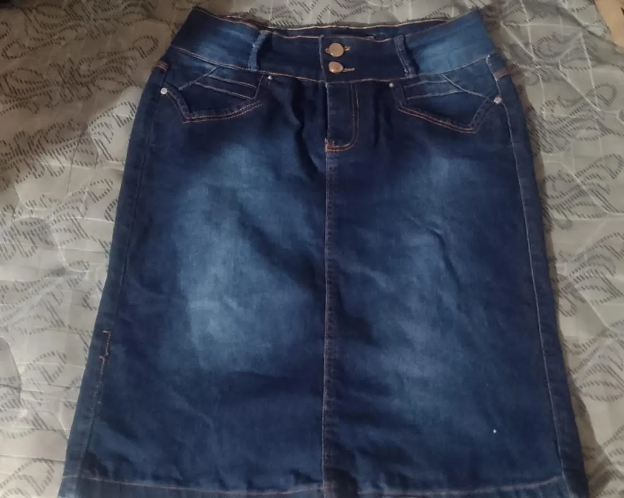 Saia Jeans Azul