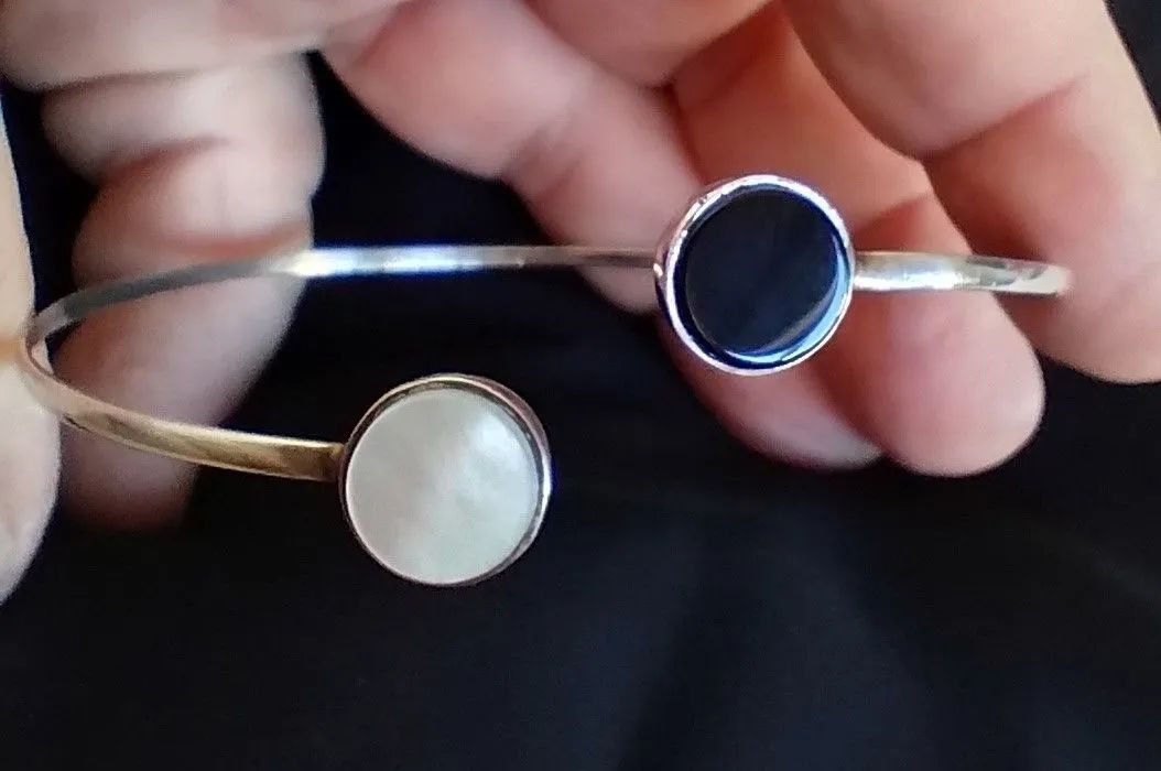 Pulseira NOVA Prata 925 e Ônix  - Foto 4