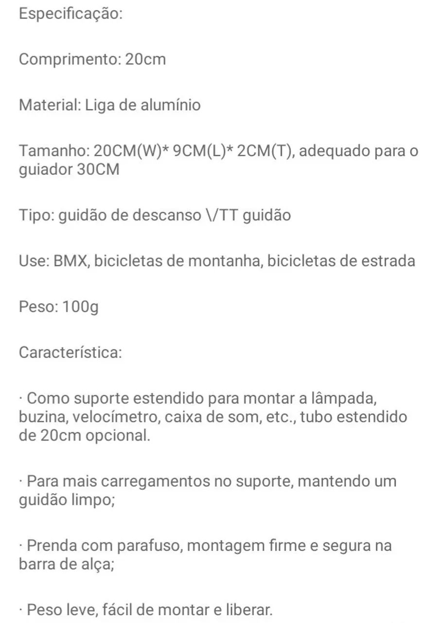 Suporte de Guidão para Bicicleta - 3 Opções de Cores - Foto 2