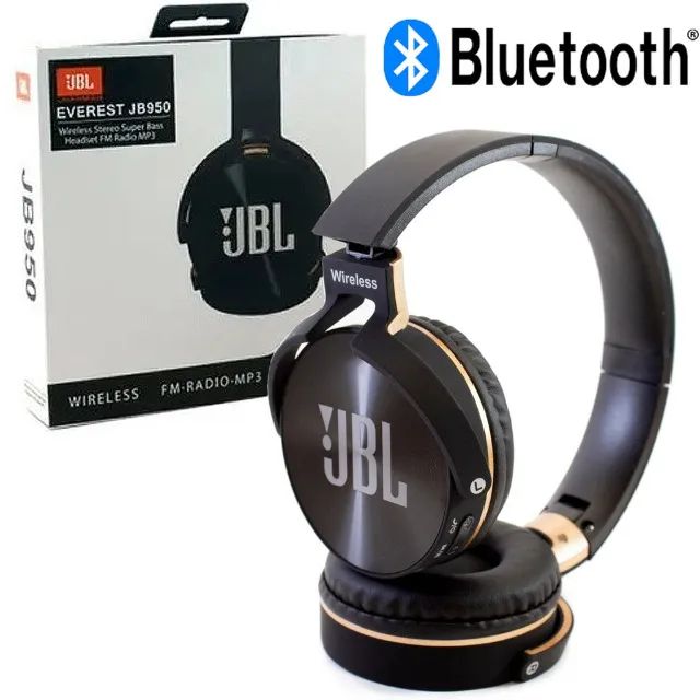 Fone de Ouvido Bluetooth Sem Fio JBL Everest JBL 950 Wireless Radio FM Mp3 Cartão Memória - Foto 5