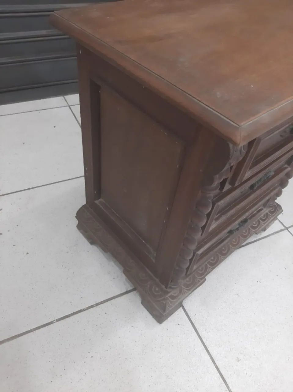 Criado Mudo Estilo Clássico Em Perfeito Estado - Raridade! - Foto 4