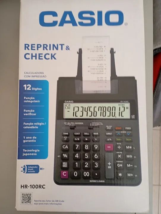 Calculadora com impressão marca cassio