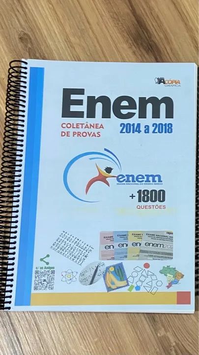 Enem 2014 a 2018 - Coleção Completa com 1800 Questões