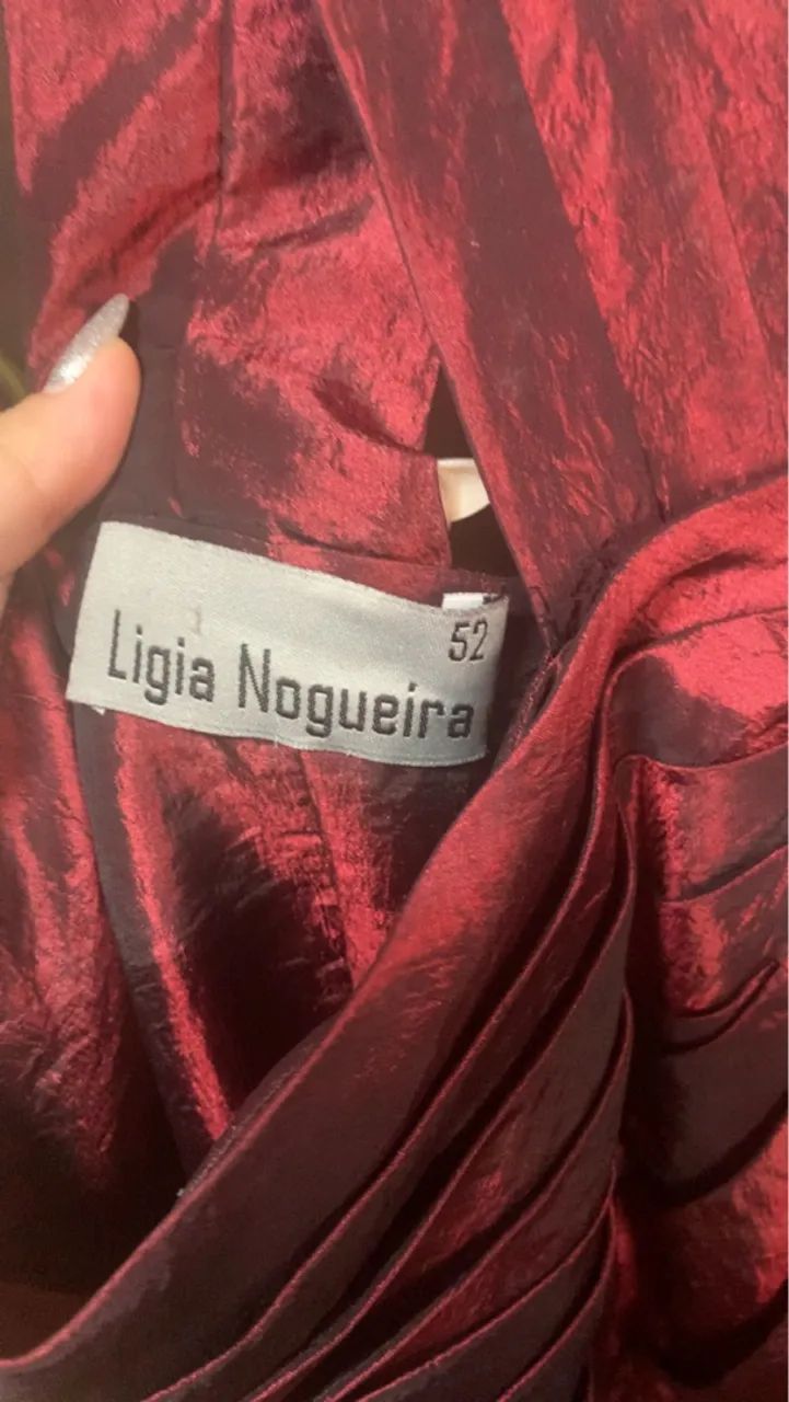 Vestido Festa Vermelho e Preto - Foto 3