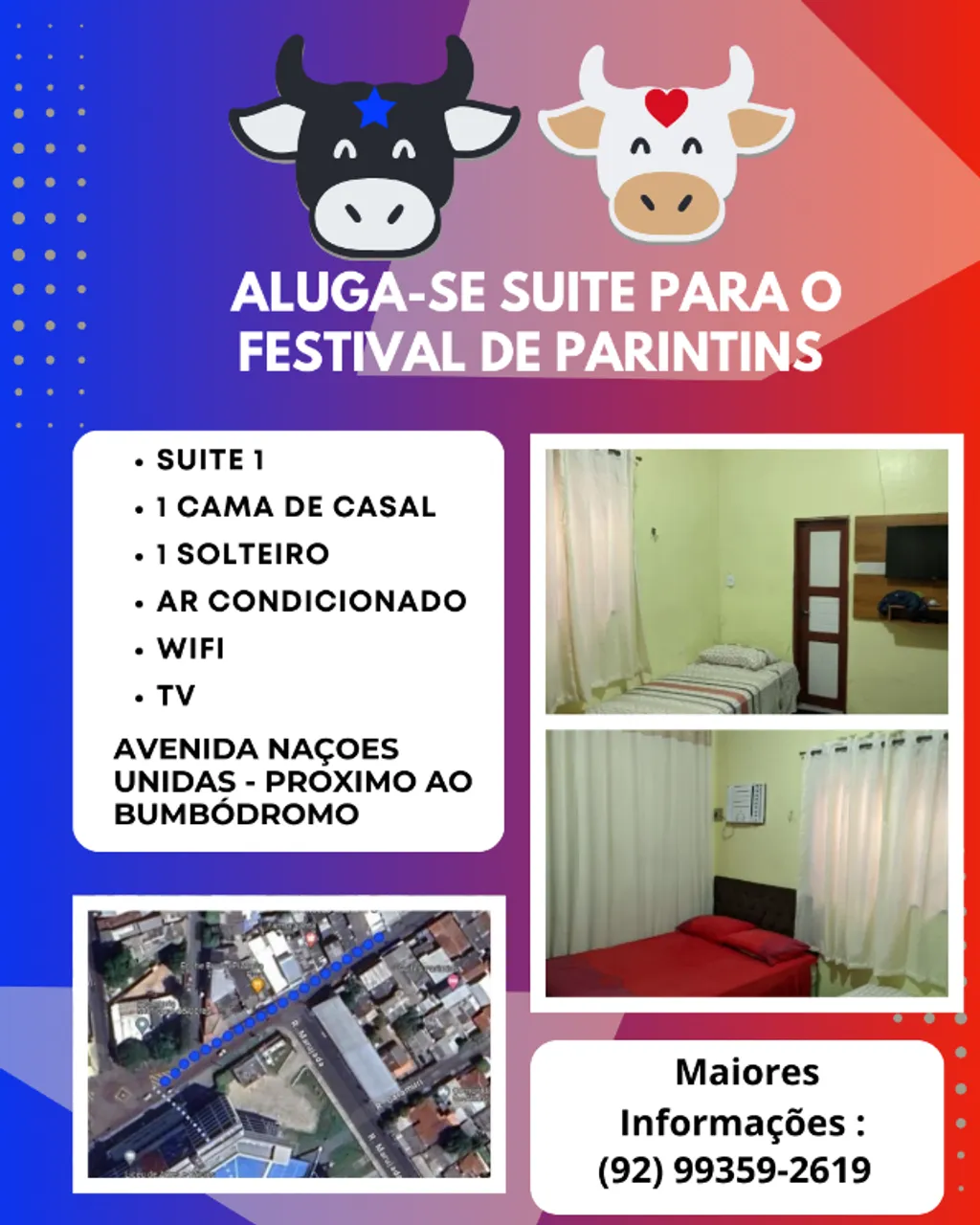 Alugue sua suíte para o Festival de Parintins