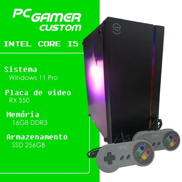 Pc - Core I5 / 16gb / SSD 256GB / RX 550 + Acessórios