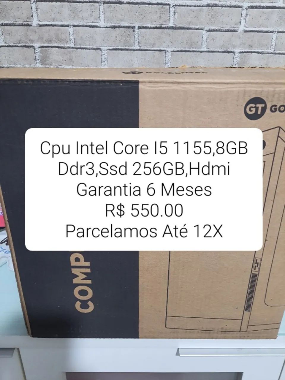 CPU Intel Core I5 ,Placa Mãe 1150,8GB DDr3,SSD 256GB - Garantia.